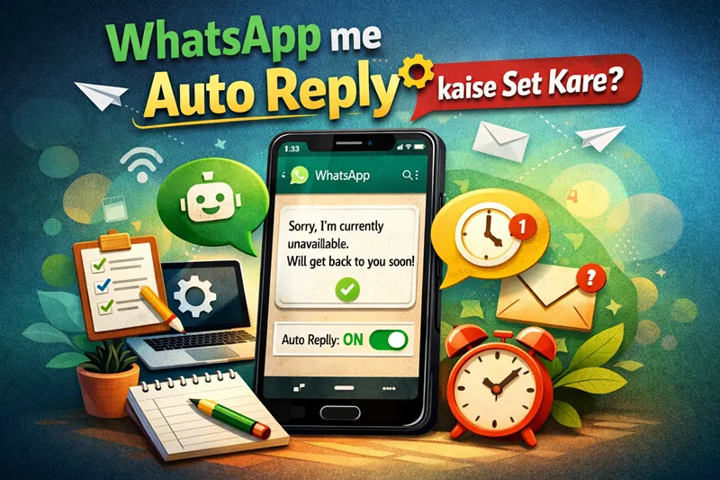 WhatsApp me auto reply kaise set kare